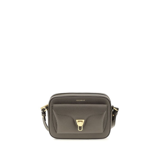 Coccinelle Brown Calf Leather Beat Soft Shoulder Bag