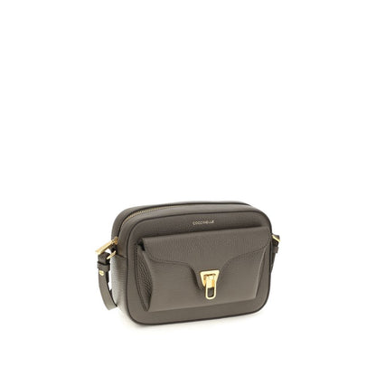 Coccinelle Brown Calf Leather Beat Soft Shoulder Bag