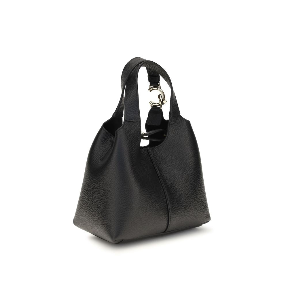 Coccinelle Black Calf Leather C-Easy Small Handbag Shoulder Bag