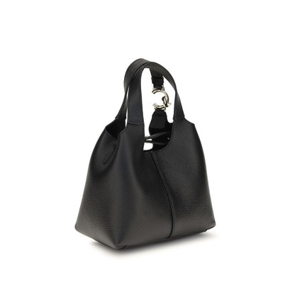 Coccinelle Black Calf Leather C-Easy Small Handbag Shoulder Bag