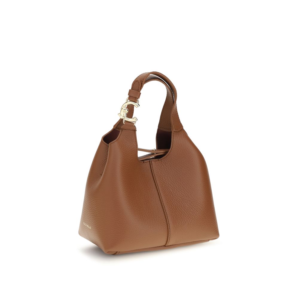 Coccinelle Brown Calf Leather C-Easy Small Shoulder Bag