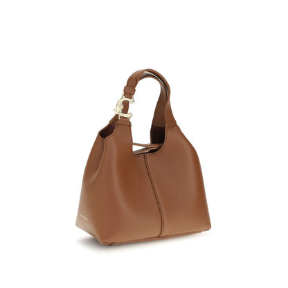 Coccinelle Brown Calf Leather C-Easy Small Shoulder Bag