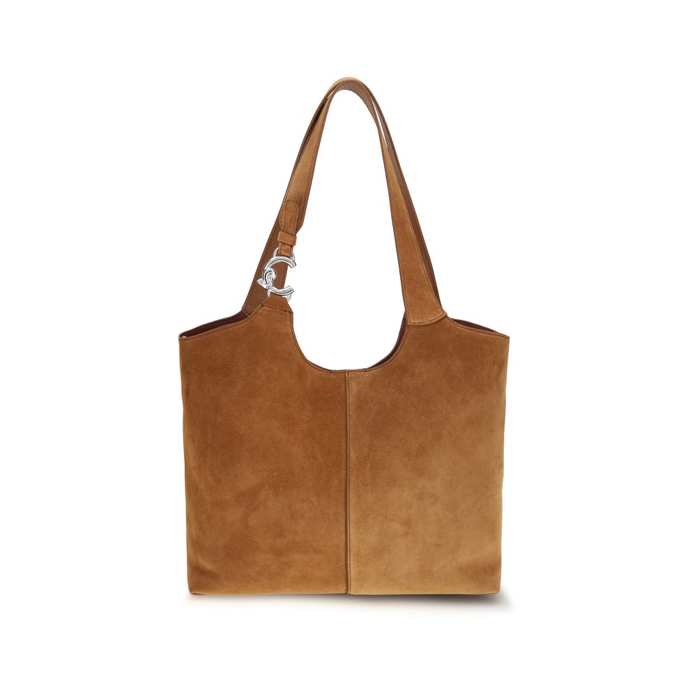 Coccinelle Brown Calf Leather C-Easy Large Shoulder Bag