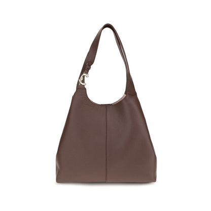 Coccinelle Beige Calf Leather C-EASY Shoulder Bag