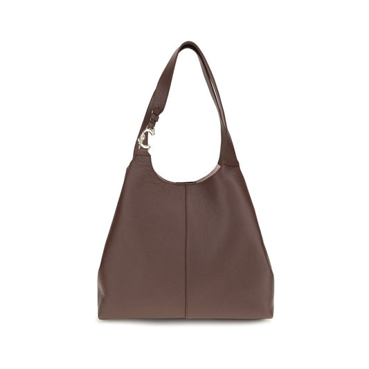 Coccinelle Beige Calf Leather C-EASY Shoulder Bag