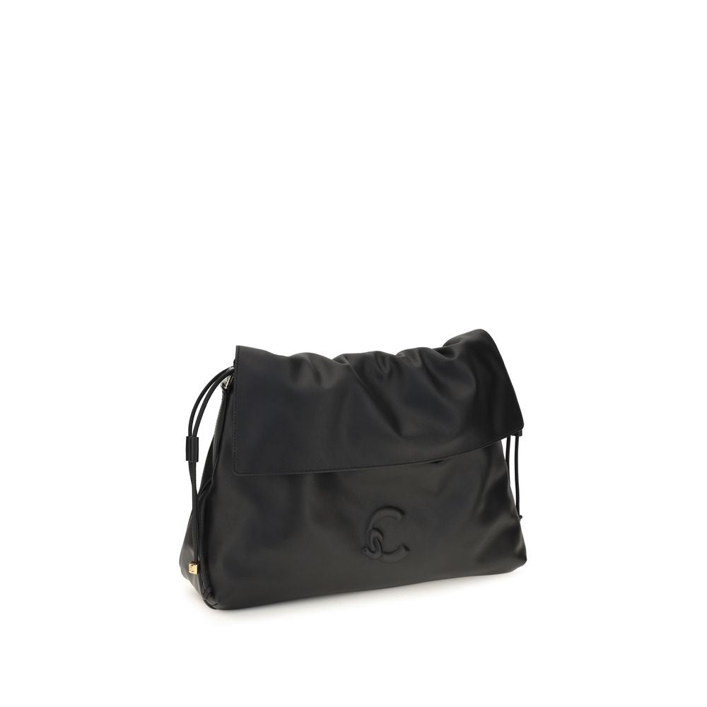 Coccinelle Black Calf Leather Medium Lidia Shoulder Bag