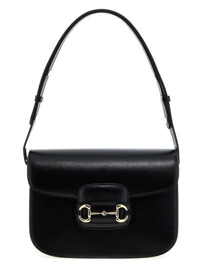 Gucci Horsebit 1955 Black Leather Shoulder Bag