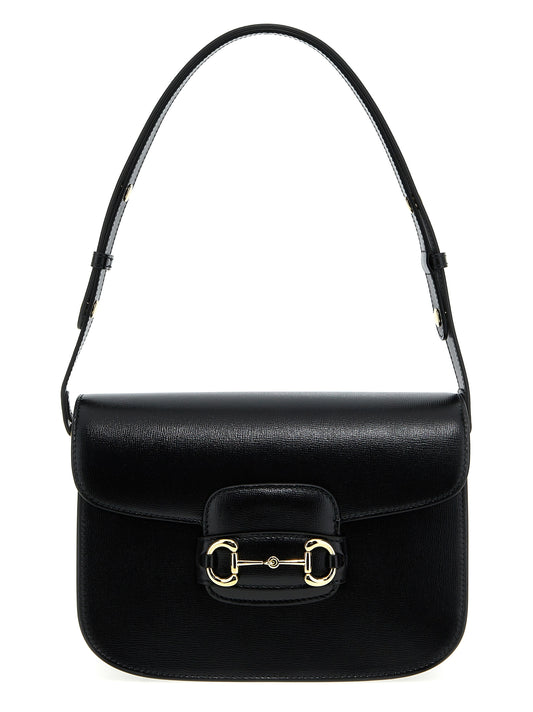 Gucci Horsebit 1955 Black Leather Shoulder Bag