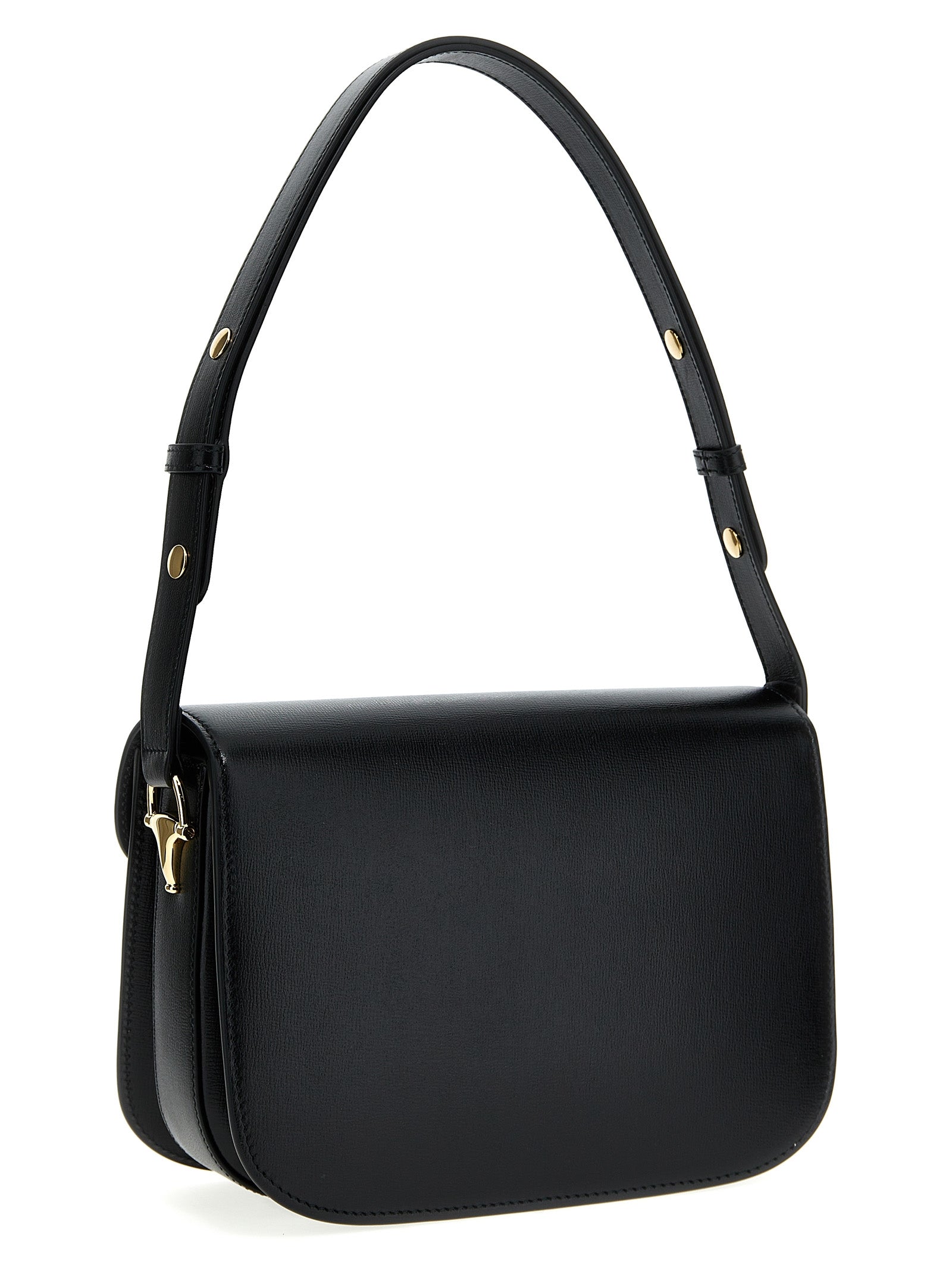 Gucci Horsebit 1955 Black Leather Shoulder Bag