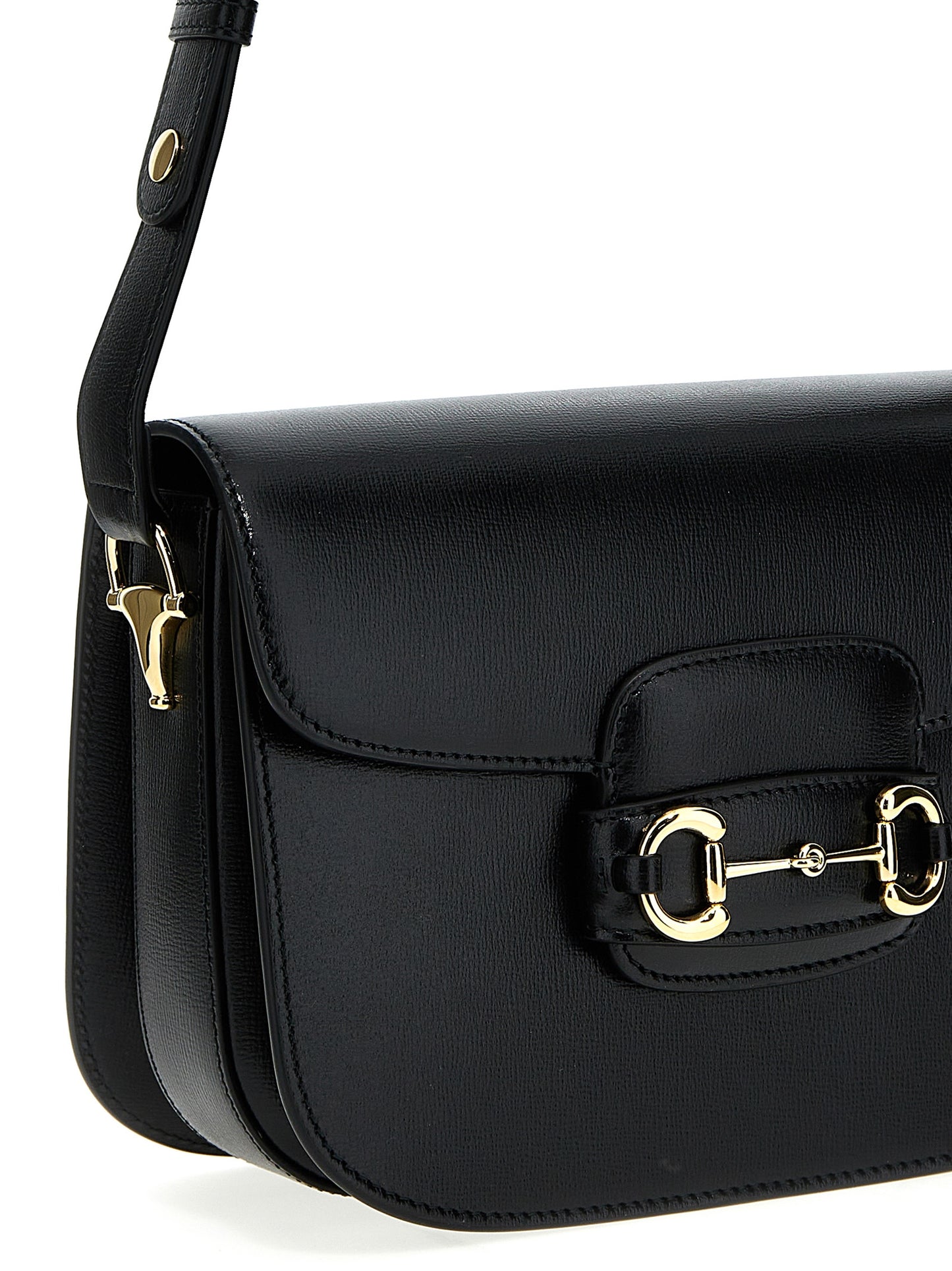 Gucci Horsebit 1955 Black Leather Shoulder Bag