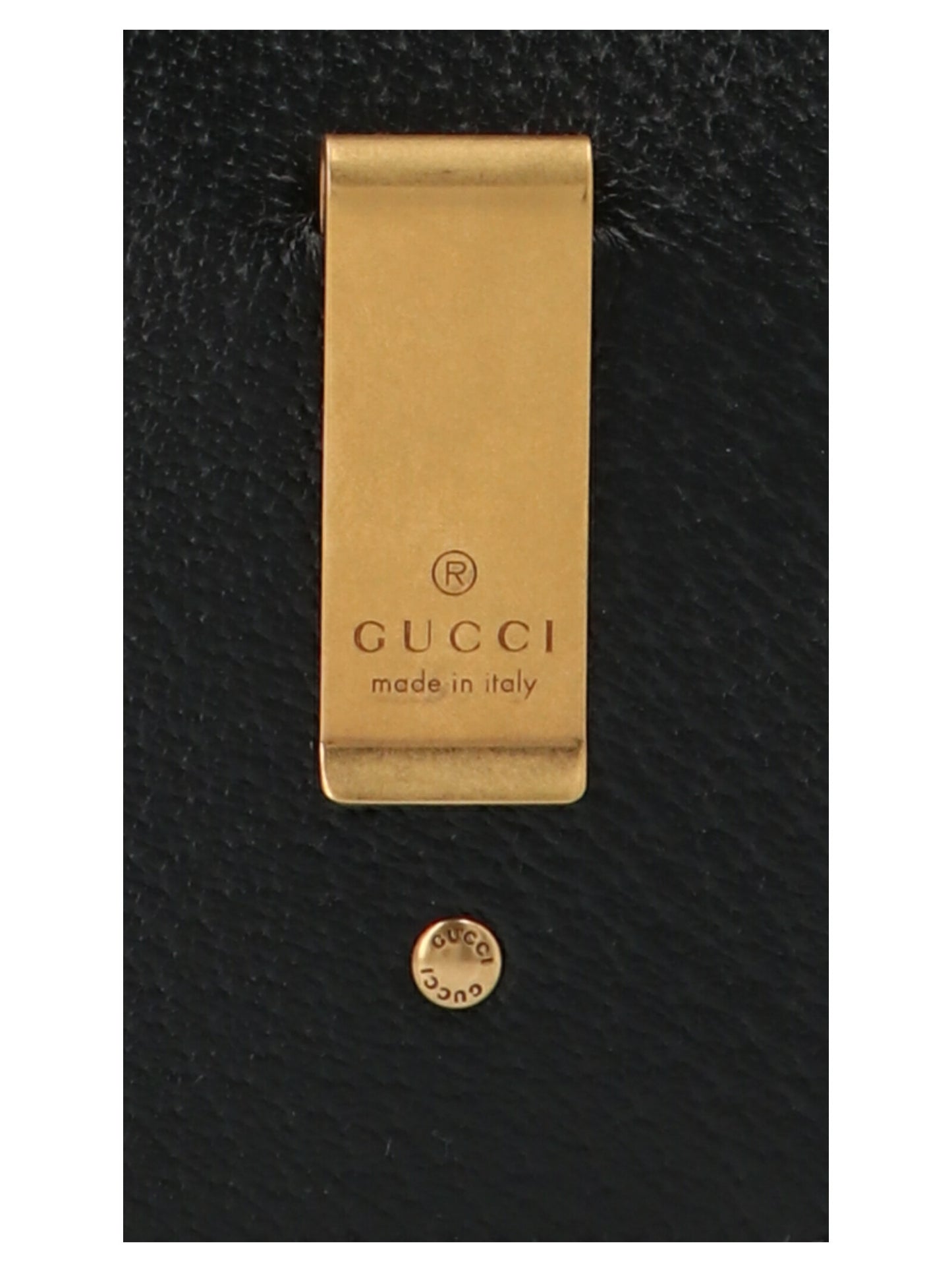 Gucci Black Calfskin GG Marmont Leather Cardholder Wallet