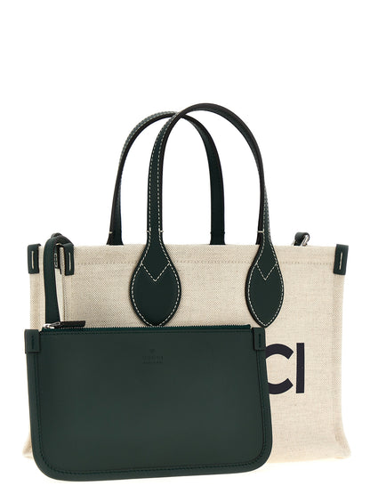 Gucci Multicolor Mini Canvas Shopping Bag