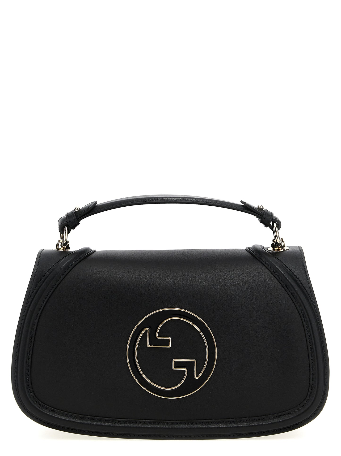 Gucci Blondie Medium Leather Handbag in Black