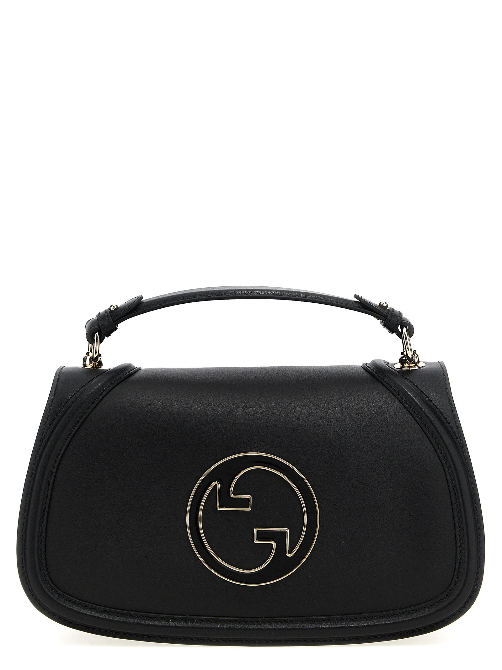 Gucci Blondie Medium Leather Handbag in Black