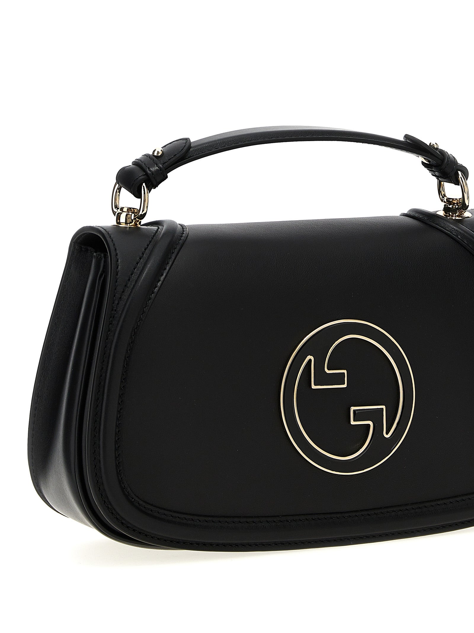 Gucci Blondie Medium Leather Handbag in Black