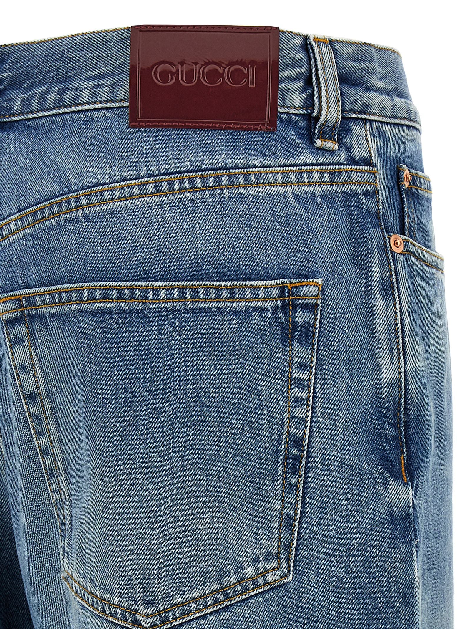 Gucci Boyfriend Jeans in Blue Cotton
