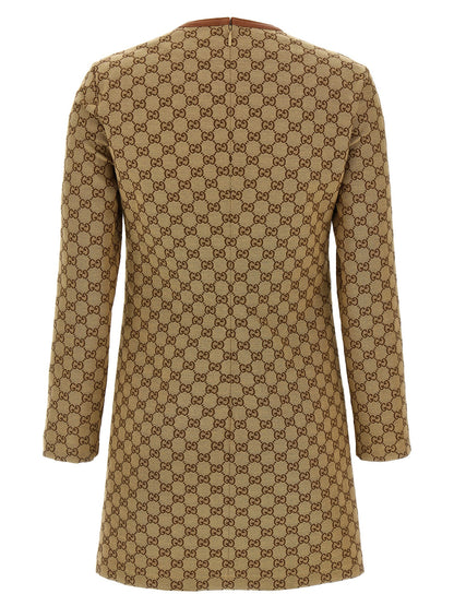 Gucci Beige Cotton Short Dress