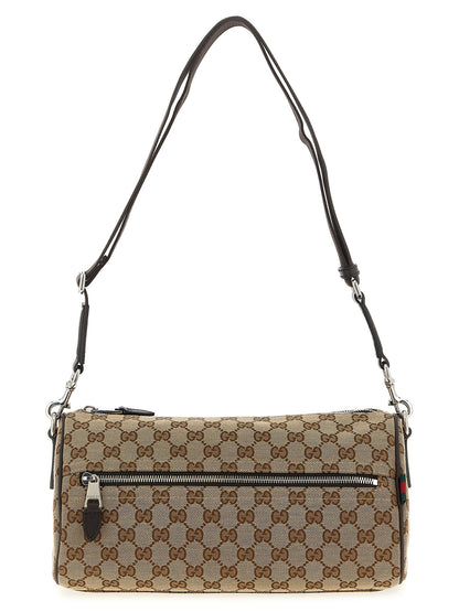 Gucci Beige GG Fabric Crossbody Bag