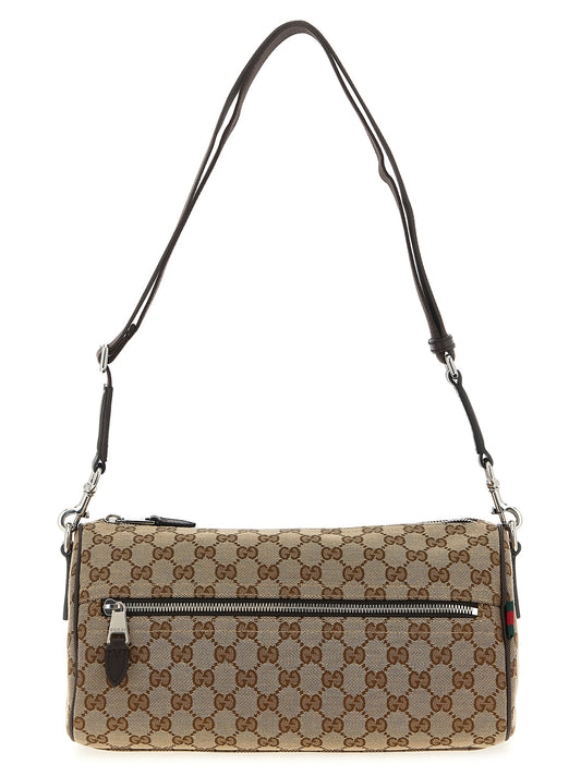 Gucci Beige GG Fabric Crossbody Bag