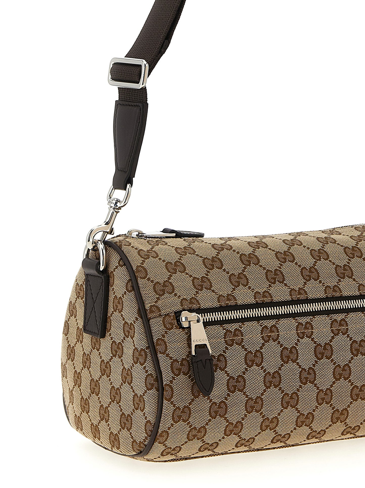Gucci Beige GG Fabric Crossbody Bag