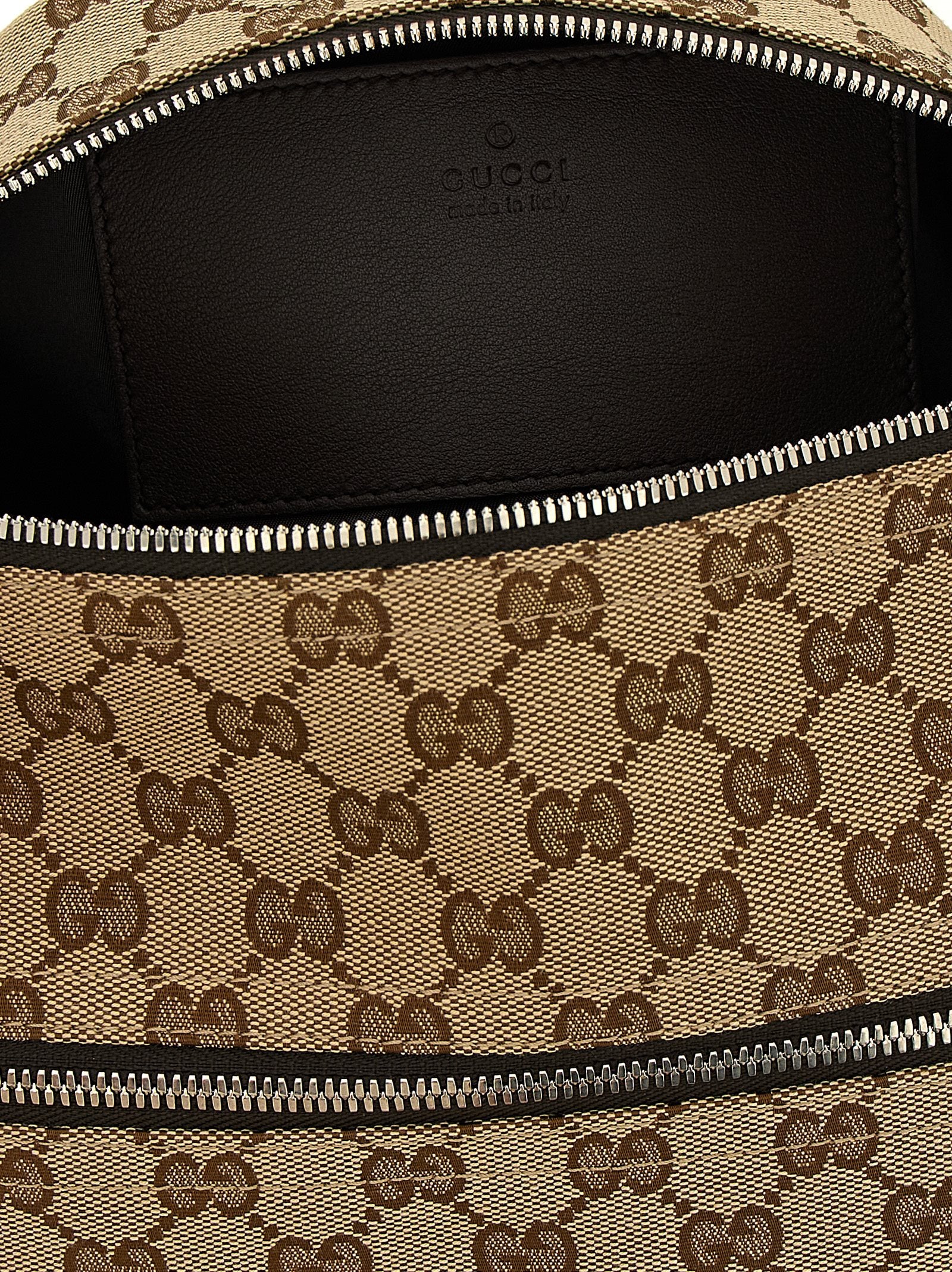Gucci Beige GG Fabric Crossbody Bag