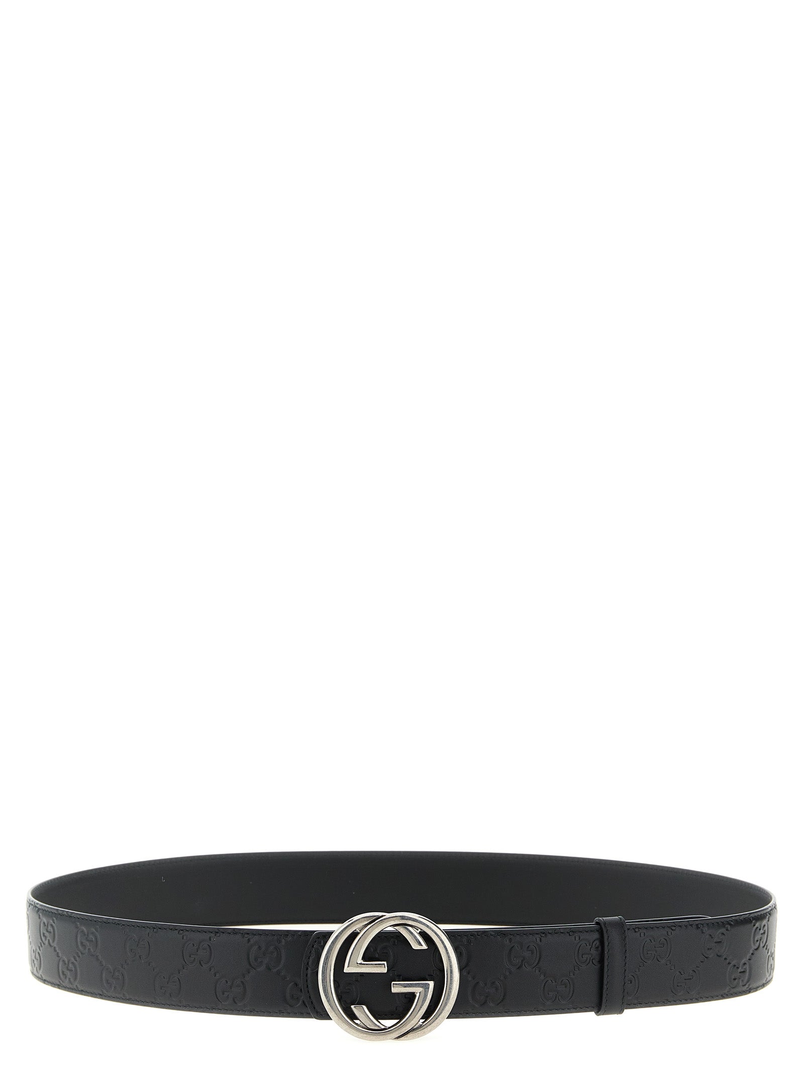 Gucci Black Calfskin Reversible Leather Belt