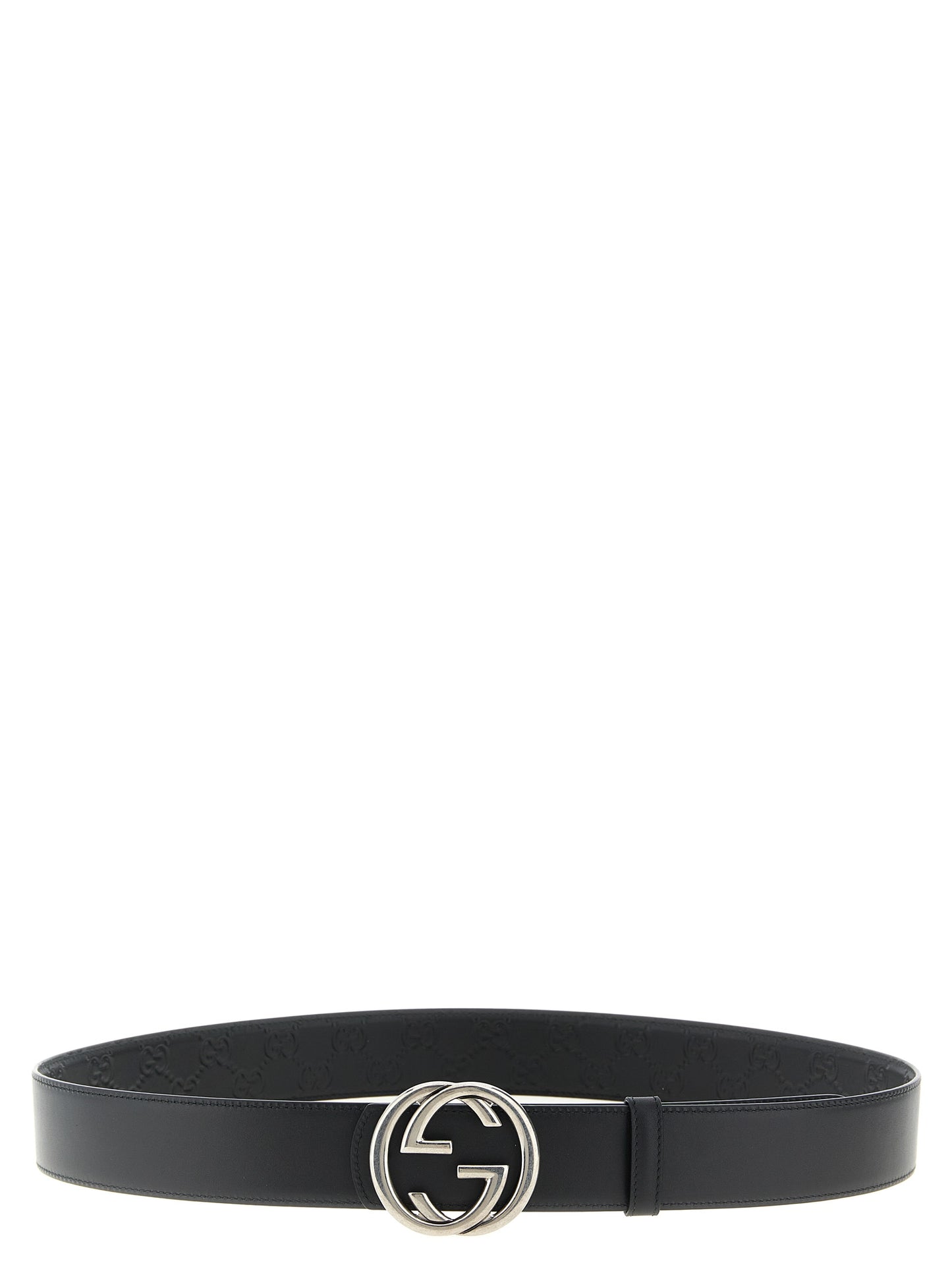 Gucci Black Calfskin Reversible Leather Belt