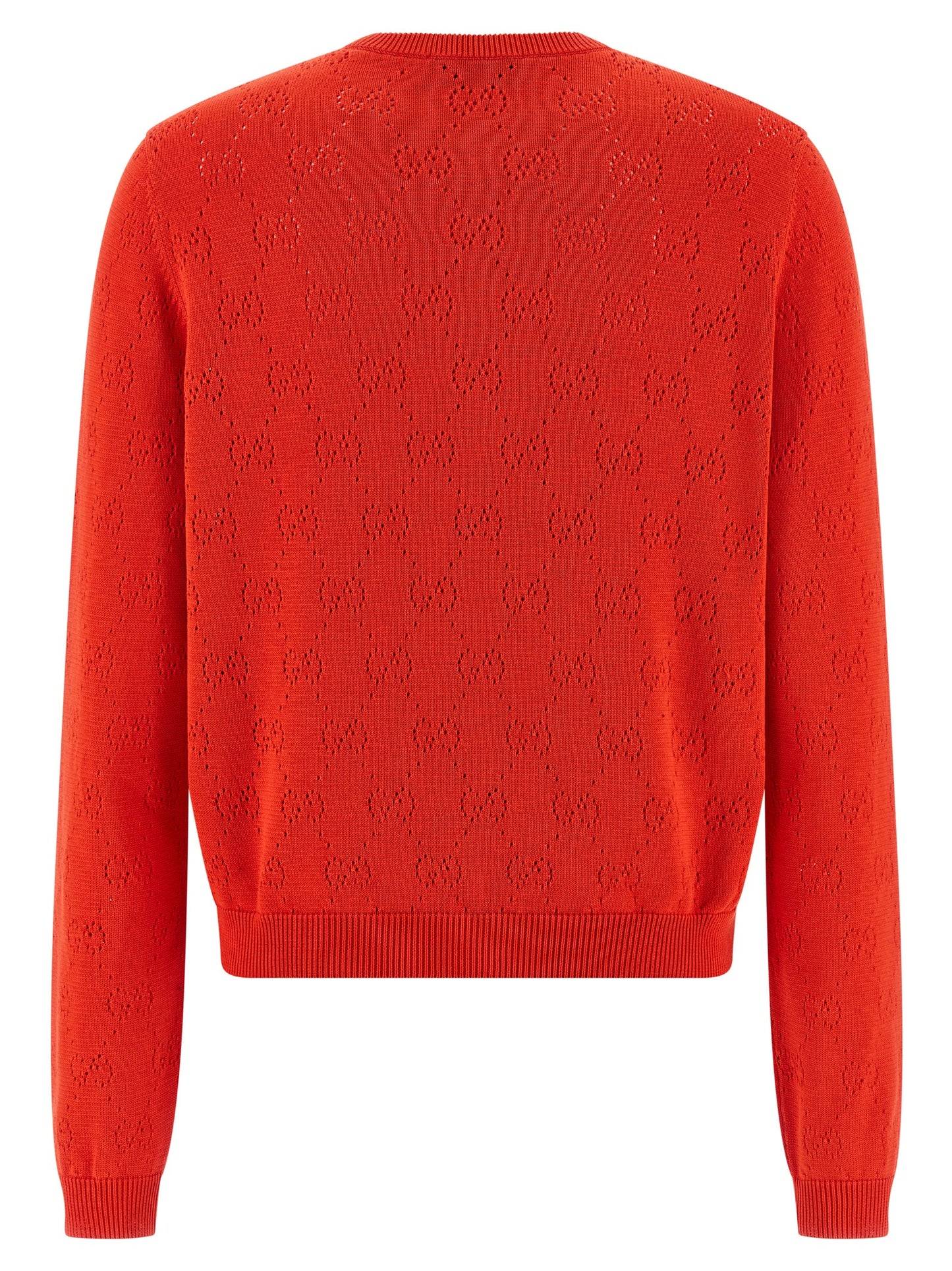 Gucci Multicolor Cotton Cardigan in Red