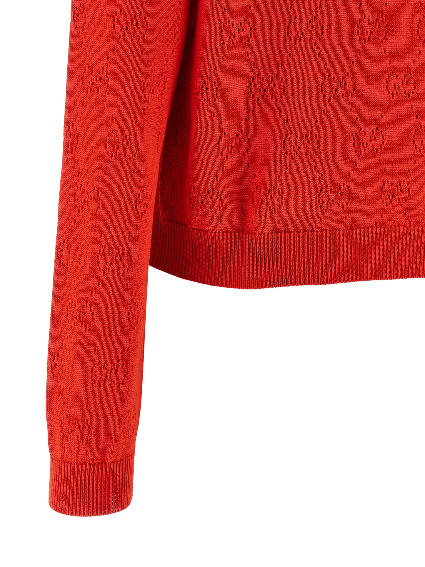 Gucci Multicolor Cotton Cardigan in Red