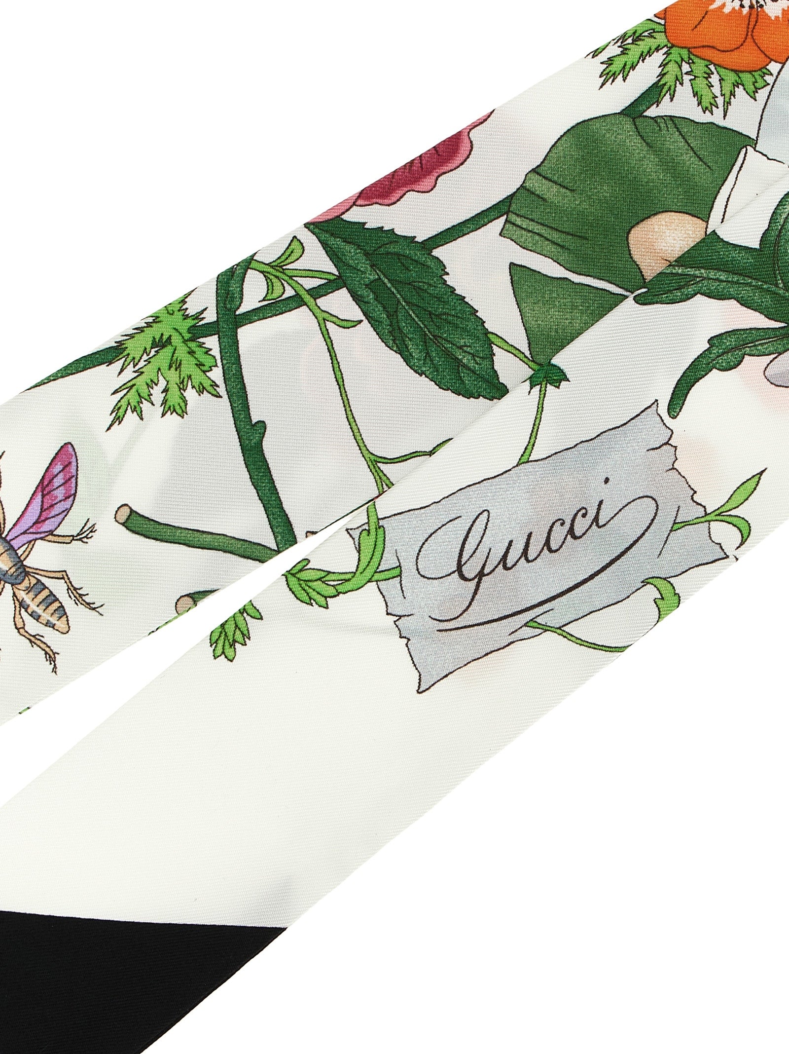 Gucci Multicolor Silk Flora Print Foulard