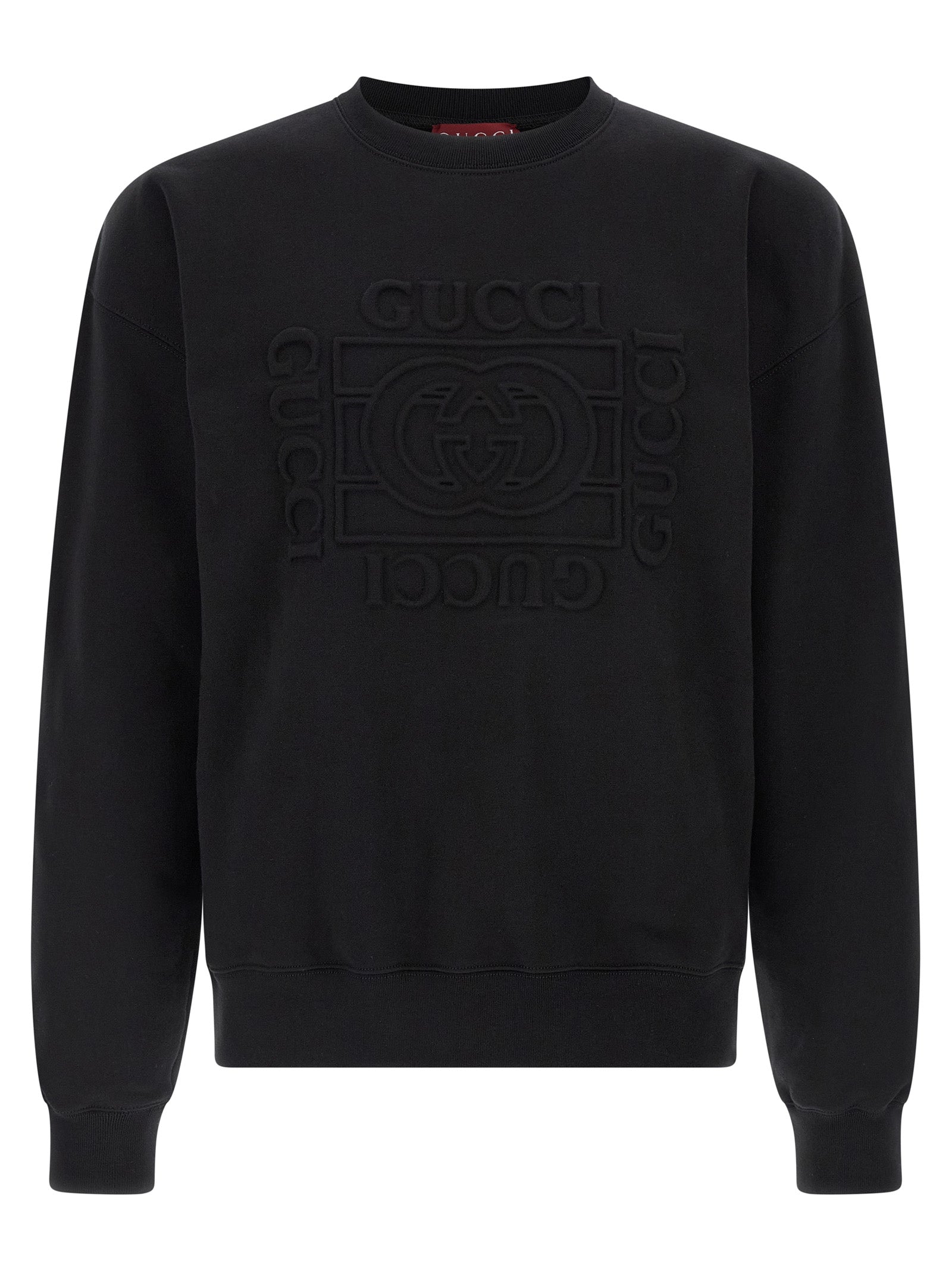 Gucci Brushed Cotton Jersey Sweatshirt in Black