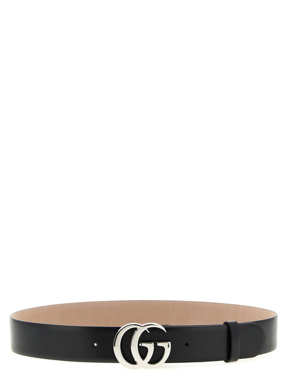 Gucci Black Calfskin Marmont Regular Belt