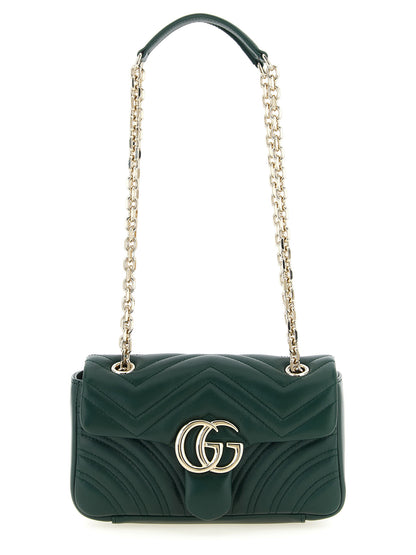 Gucci GG Marmont Bicolor Lamb Leather Shoulder Bag