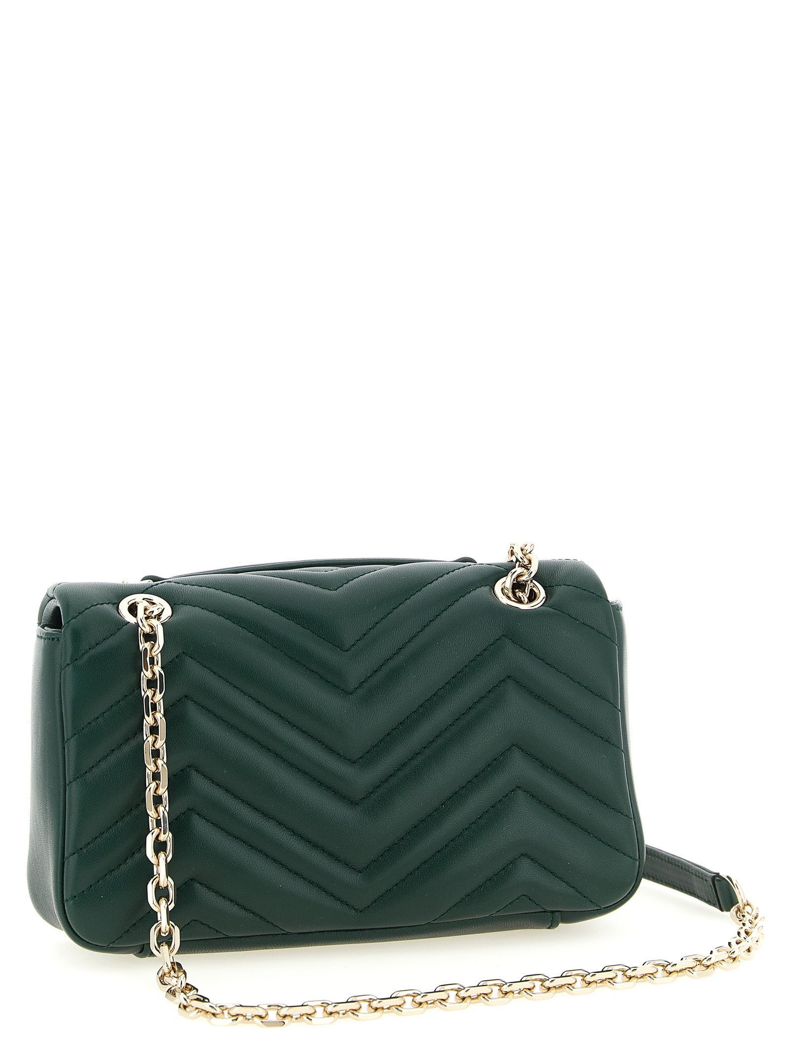 Gucci GG Marmont Bicolor Lamb Leather Shoulder Bag