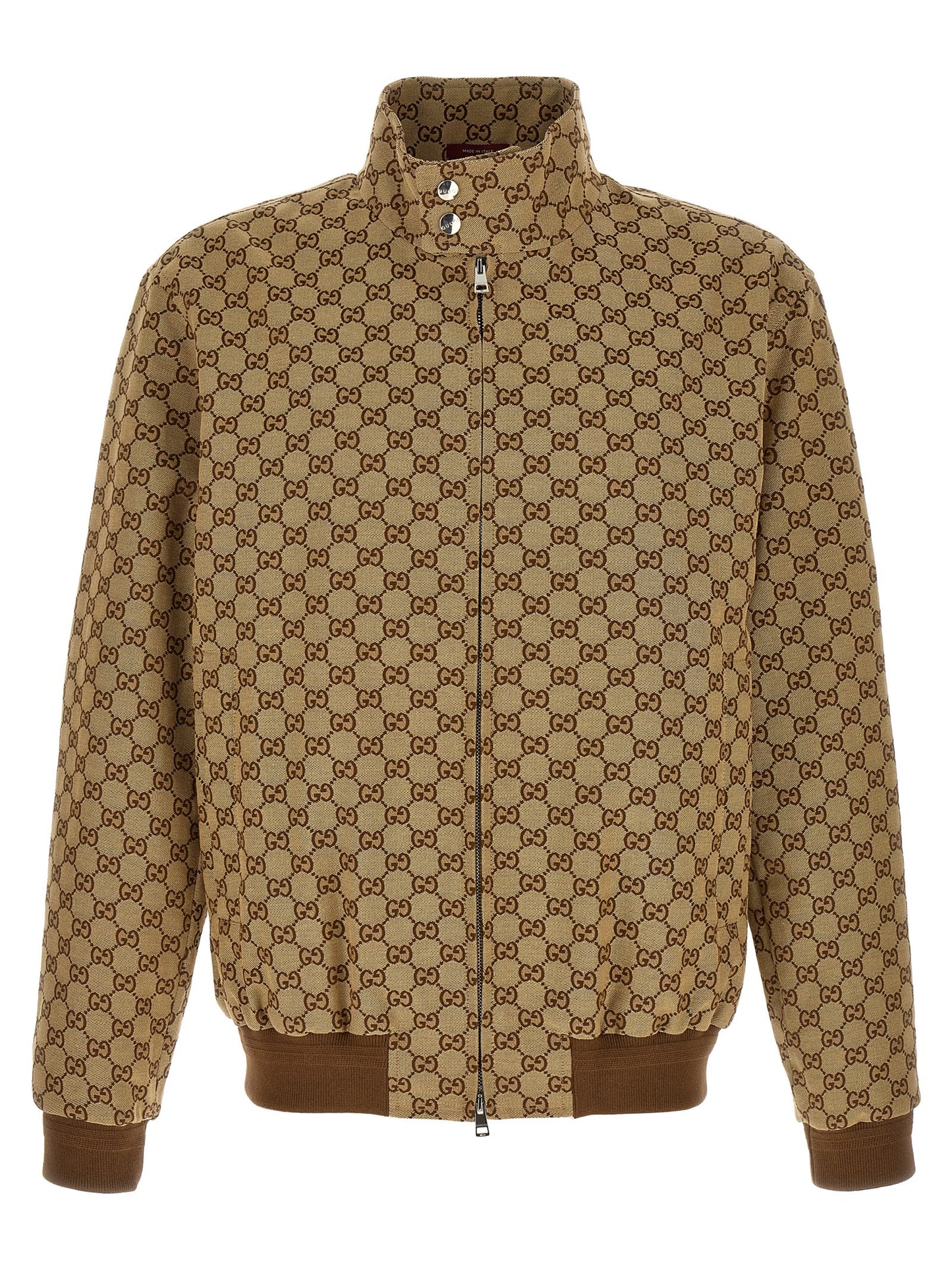 Gucci Beige Cotton Bomber Jacket