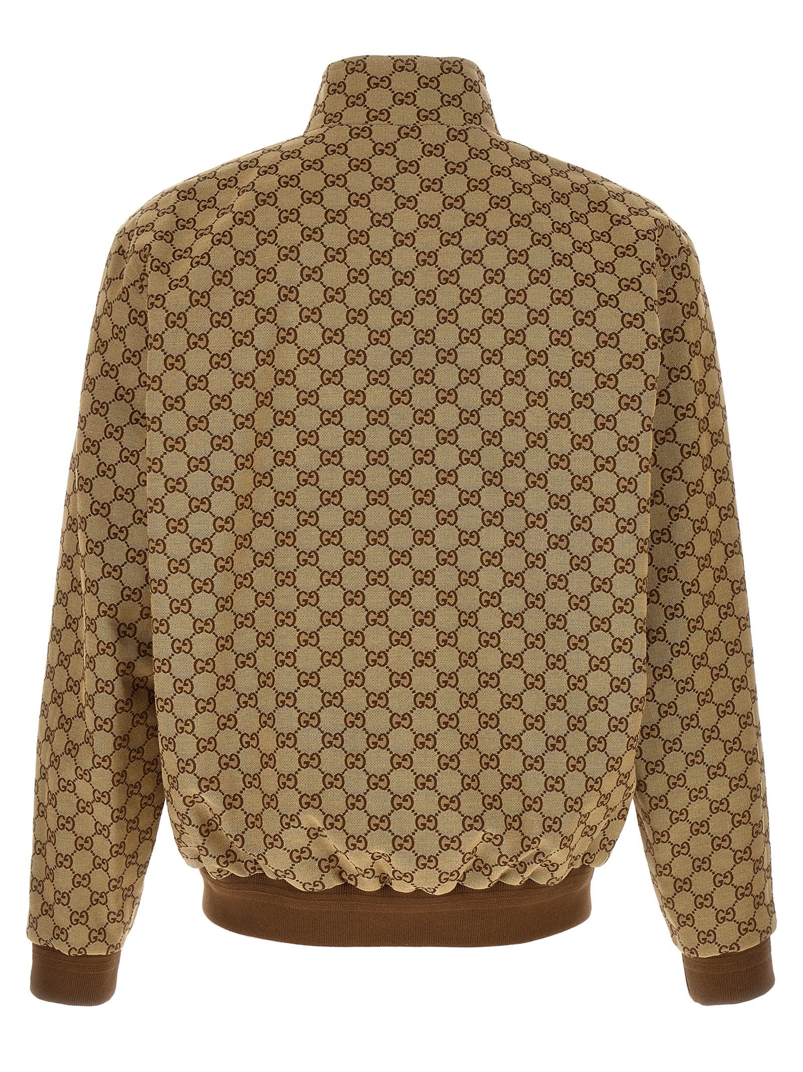 Gucci Beige Cotton Bomber Jacket