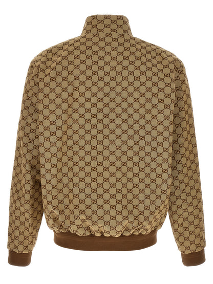 Gucci Beige Cotton Bomber Jacket