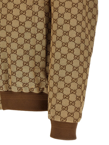 Gucci Beige Cotton Bomber Jacket