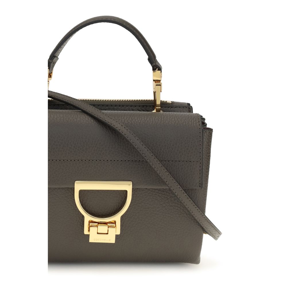 Coccinelle Brown Calf Leather Arlettis Handbag