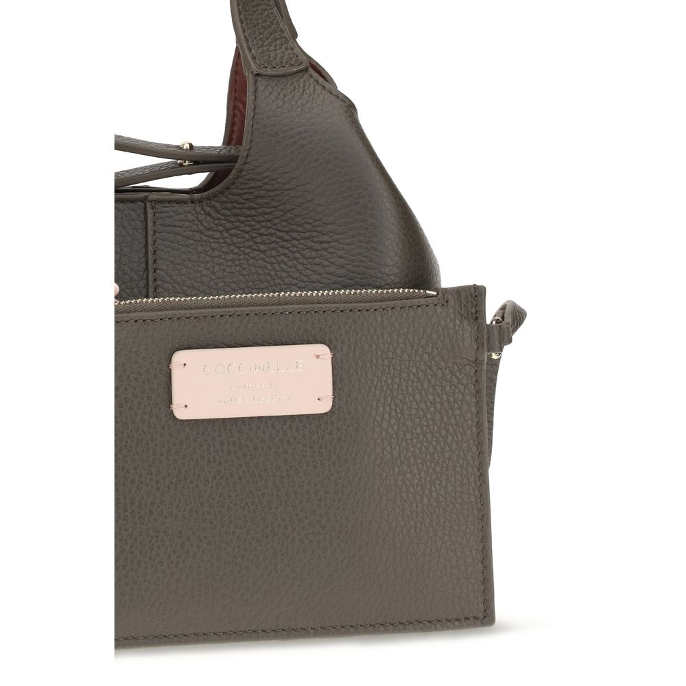 Coccinelle Brown Calf Leather C-Easy Small Shoulder Bag