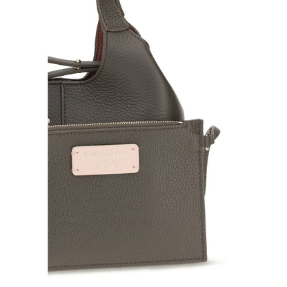 Coccinelle Brown Calf Leather C-Easy Small Shoulder Bag