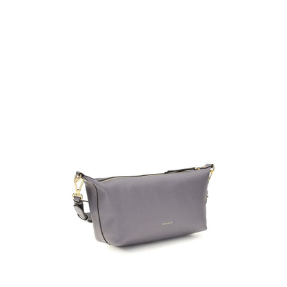 Coccinelle Gray Calf Leather Beat Generation Shoulder Bag