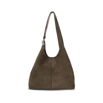 Coccinelle Brown Calf Leather C-Easy Large Shoulder Bag