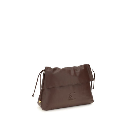 Coccinelle Brown Calf Leather Medium Lidia Shoulder Bag