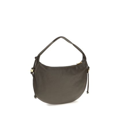 Coccinelle Brown Calf Leather Thess Shoulder Bag