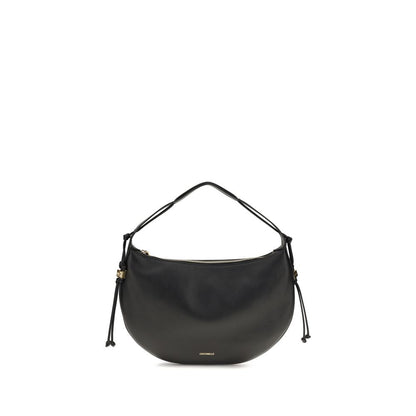 Coccinelle Black Calf Leather Thess Shoulder Bag