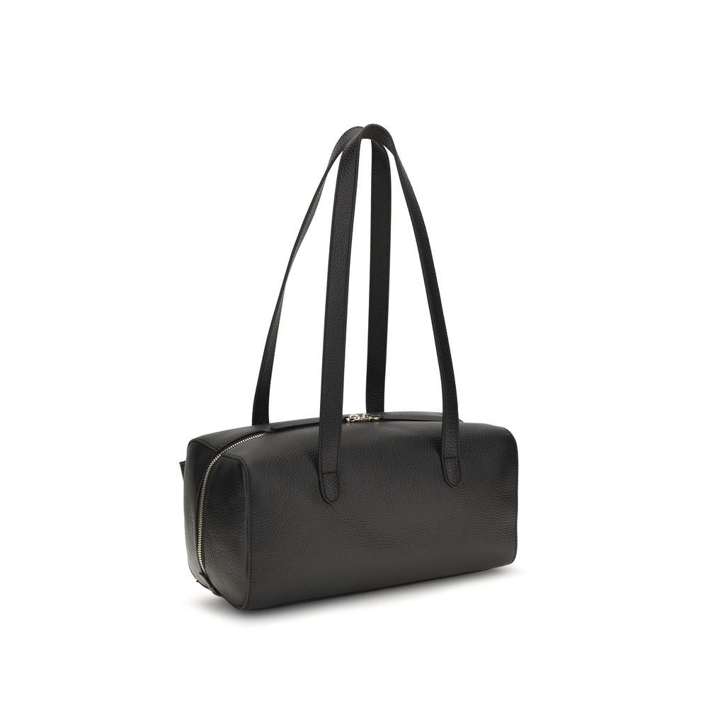 Coccinelle Black Calf Leather Mavery Shoulder Bag