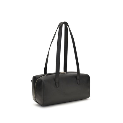 Coccinelle Black Calf Leather Mavery Shoulder Bag