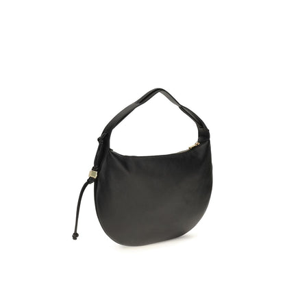 Coccinelle Black Calf Leather Thess Shoulder Bag