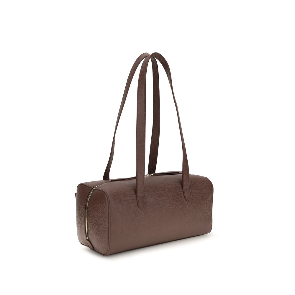 Coccinelle Brown Calf Leather Mavery Shoulder Bag